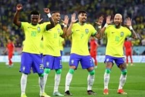 Brazil national team protests disallowed Vinicius Jr goal at World Cup as meme tokens see no meaningful reaction